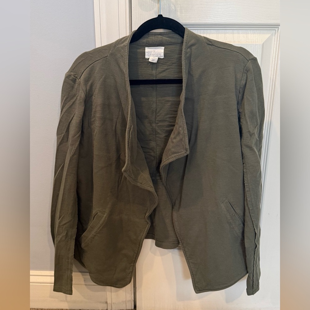 Caslon Drape Collar Knit Blazer